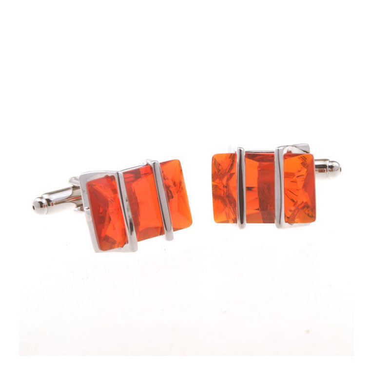 Crystal Zircon Cufflinks