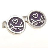 Enamel Dropping Glue Cufflinks