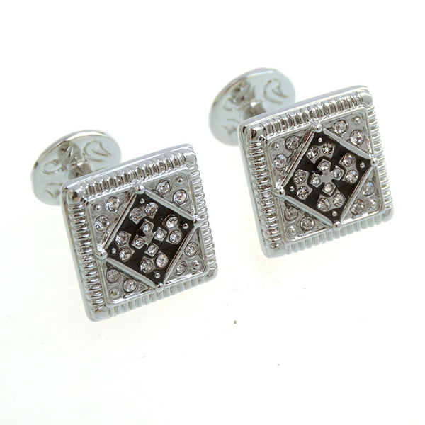 Crystal Zircon Cufflinks