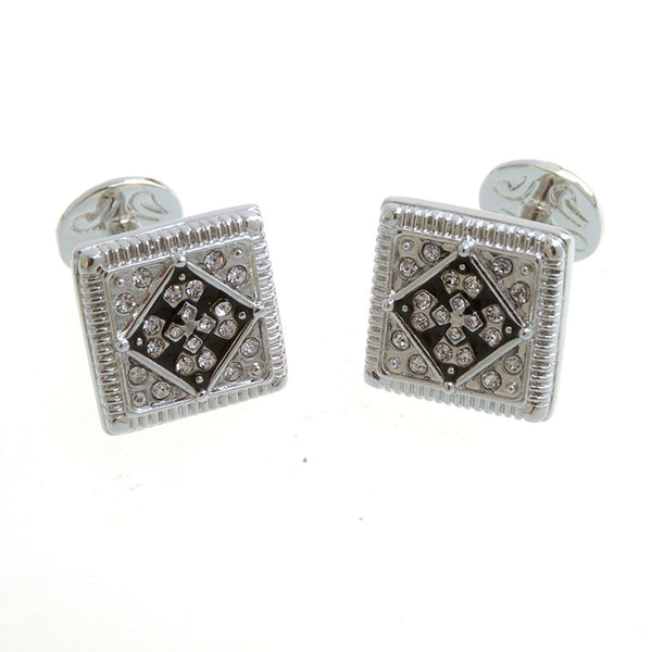 Crystal Zircon Cufflinks