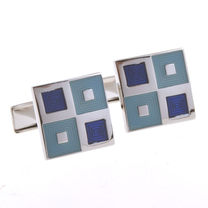 Enamel Dropping Glue Cufflinks