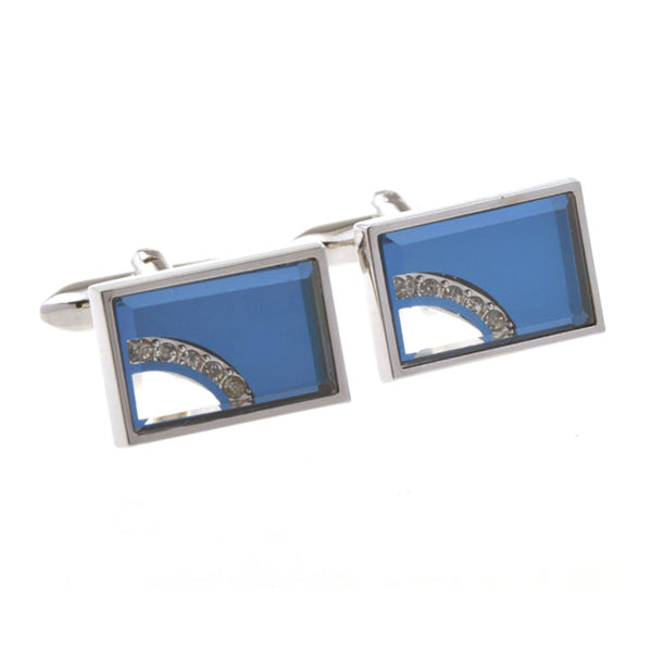 Crystal Zircon Cufflinks