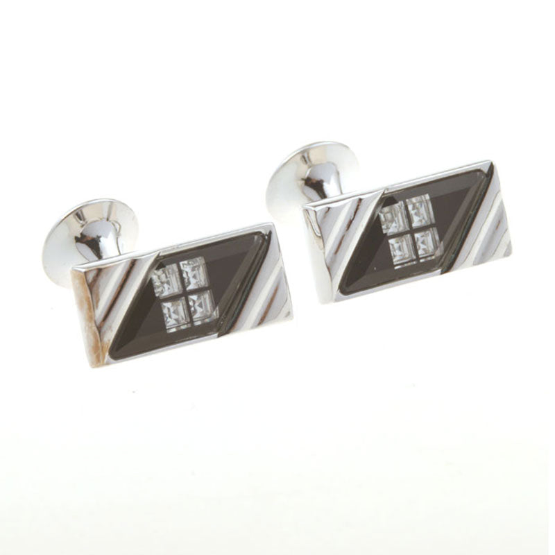 Crystal Zircon Cufflinks