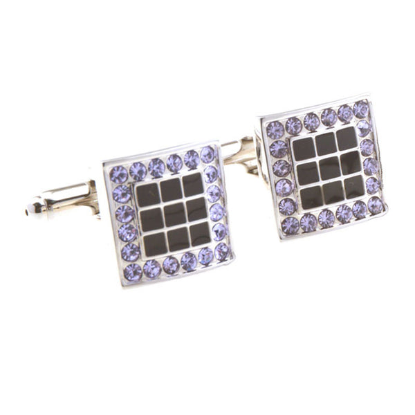 Crystal Zircon Cufflinks