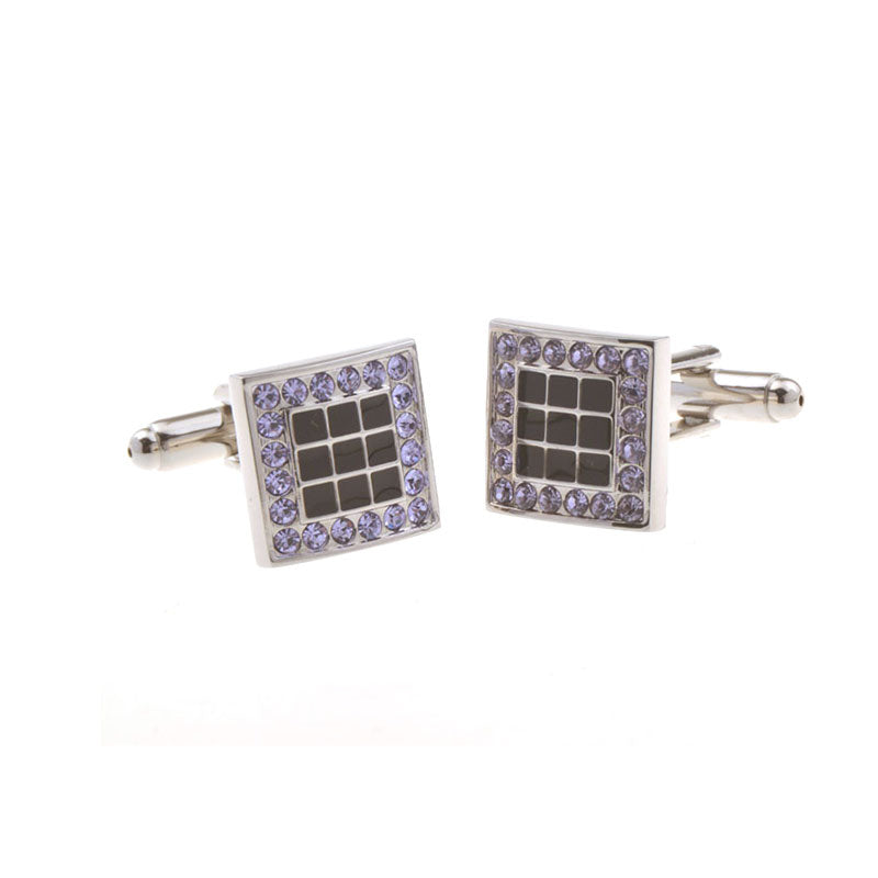 Crystal Zircon Cufflinks