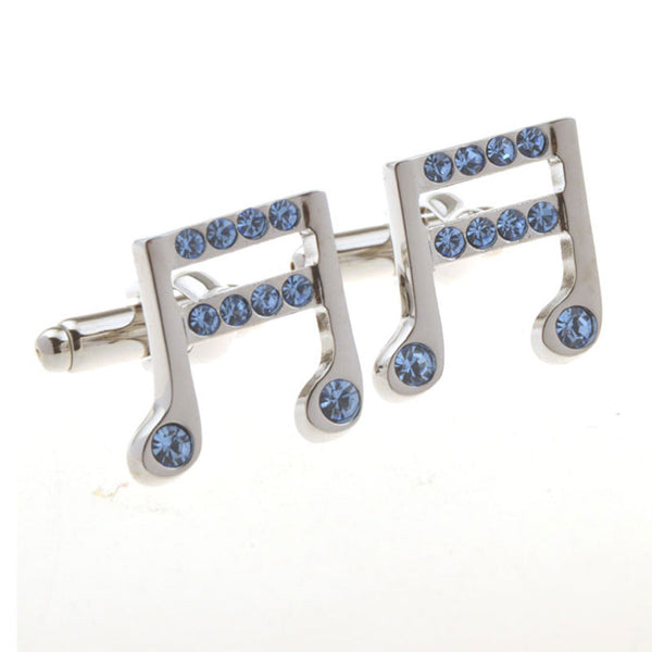 National Flag Music Crystal Zircon Cufflinks