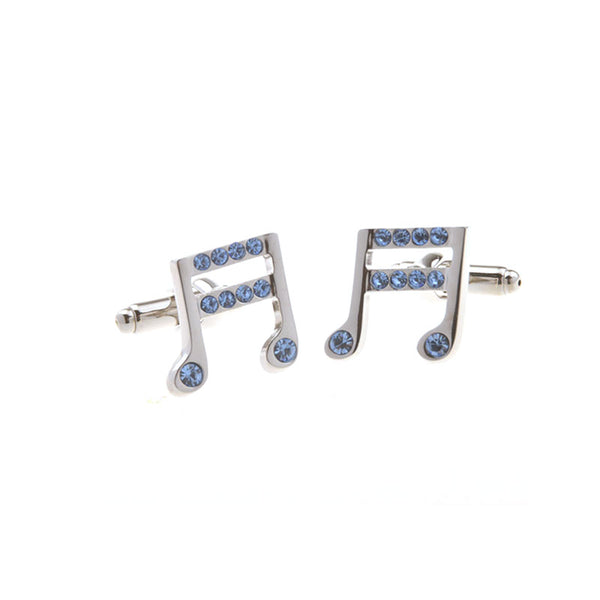 National Flag Music Crystal Zircon Cufflinks