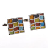 Enamel Dropping Glue Cufflinks