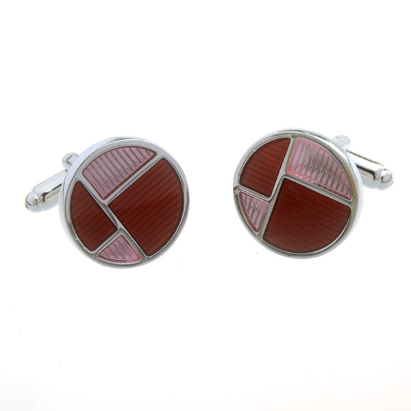 Enamel Dropping Glue Cufflinks