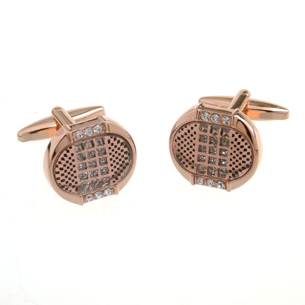 Crystal Zircon Cufflinks