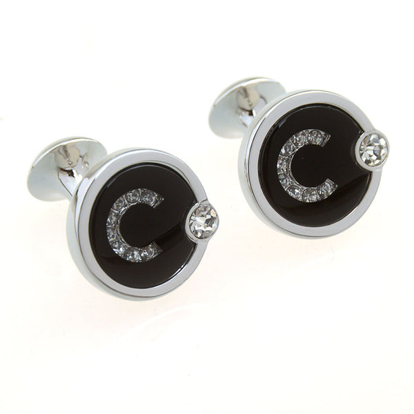 Crystal Zircon Cufflinks