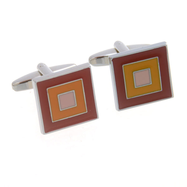 Enamel Dropping Glue Cufflinks