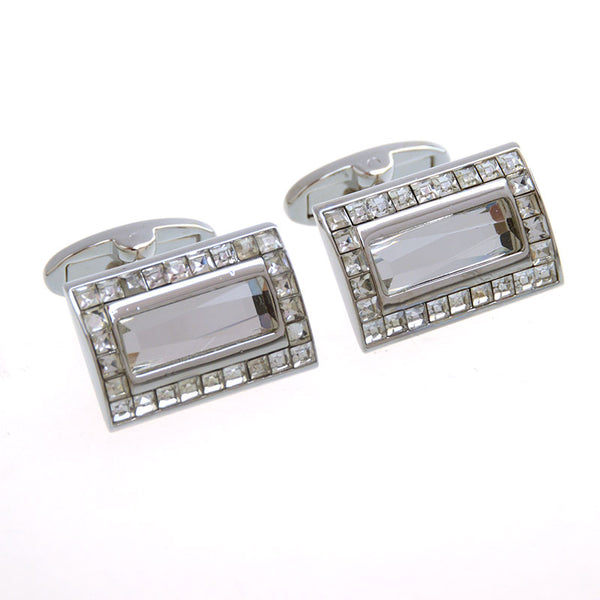 Crystal Zircon Cufflinks