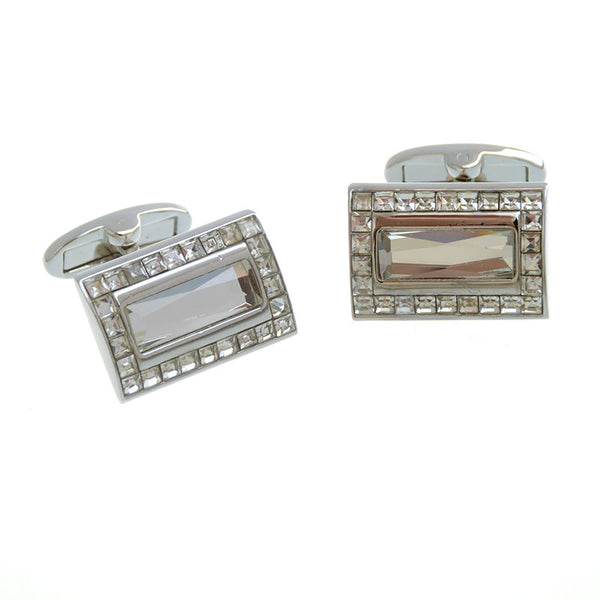 Crystal Zircon Cufflinks