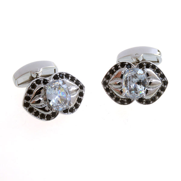 Crystal Zircon Cufflinks