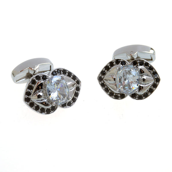 Crystal Zircon Cufflinks