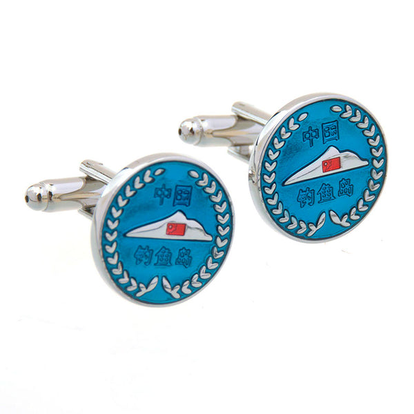 Enamel Dropping Glue Cufflinks