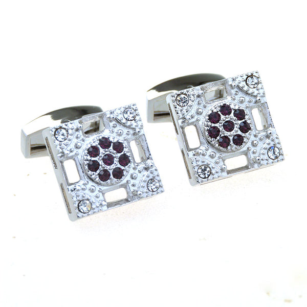 Crystal Zircon Cufflinks