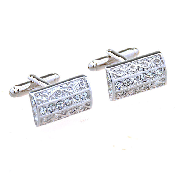 Crystal Zircon Cufflinks