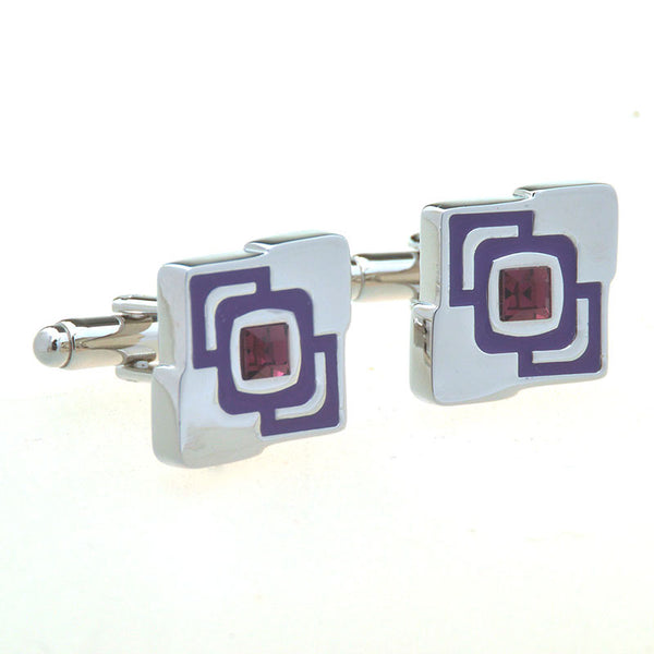 Crystal Zircon Cufflinks