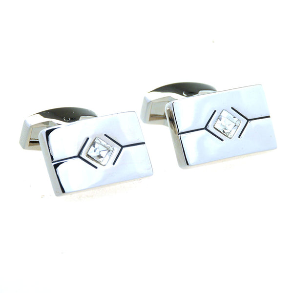 Crystal Zircon Cufflinks