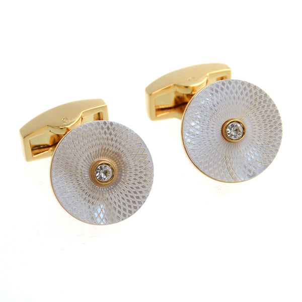 Crystal Zircon Cufflinks