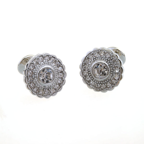 Crystal Zircon Cufflinks