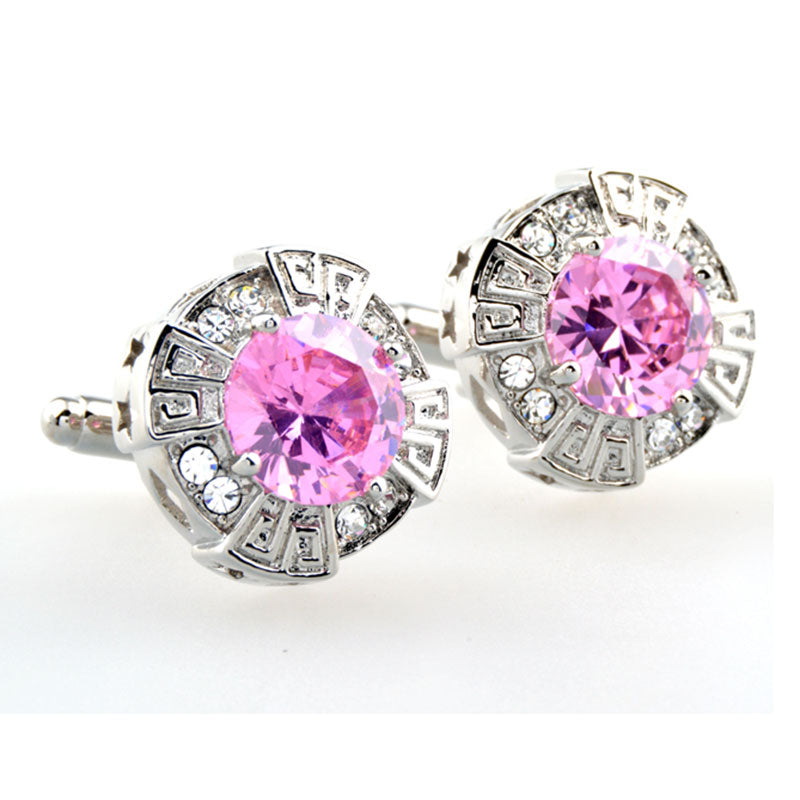 Crystal Zircon Cufflinks