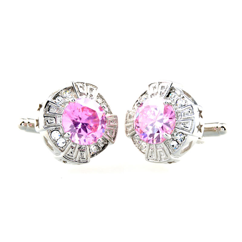 Crystal Zircon Cufflinks