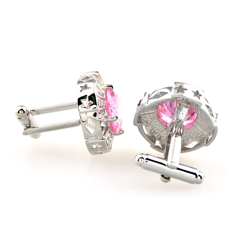 Crystal Zircon Cufflinks