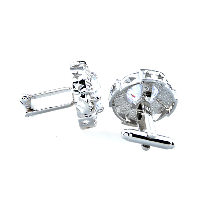 Crystal Zircon Cufflinks