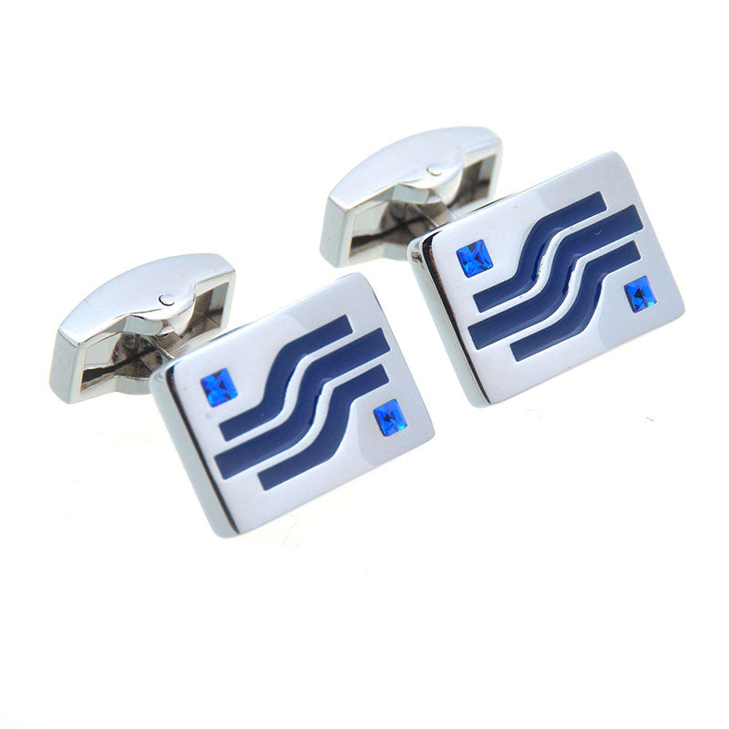 Crystal Zircon Cufflinks