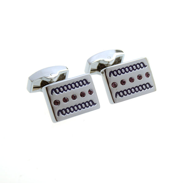 Crystal Zircon Cufflinks