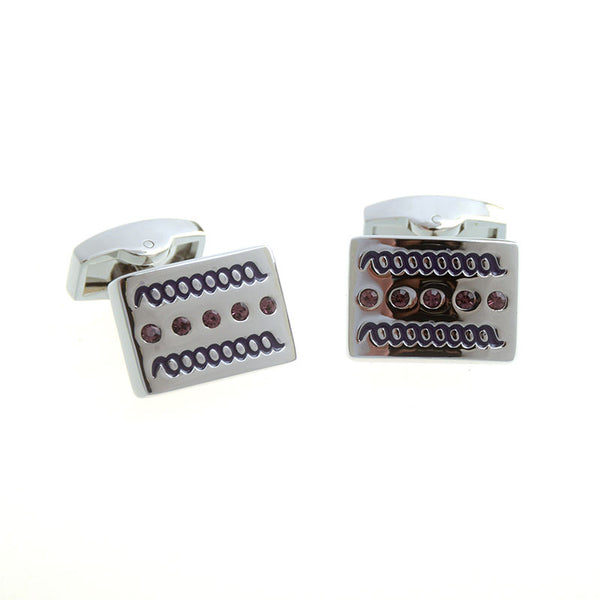 Crystal Zircon Cufflinks