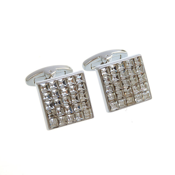 Crystal Zircon Cufflinks