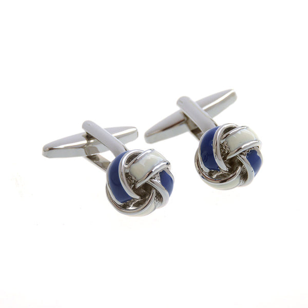 Laser Laser Chinese Knot Enamel Dropping Glue Cufflinks