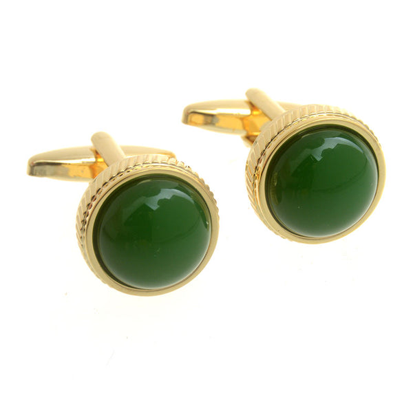 Festivals Wedding Reception Cateye Glass Cufflinks