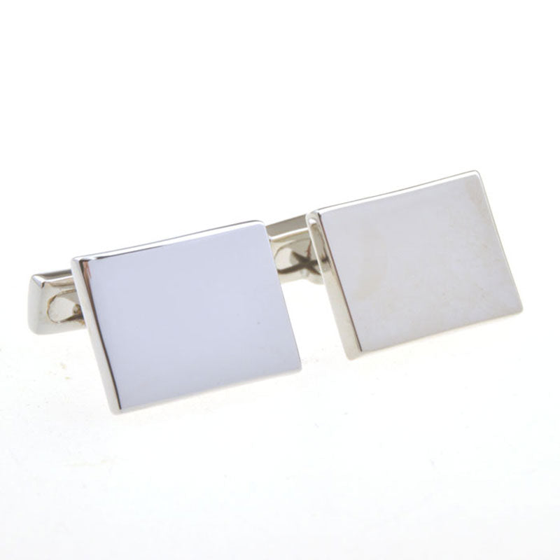 Plain Colour Metal Cufflinks