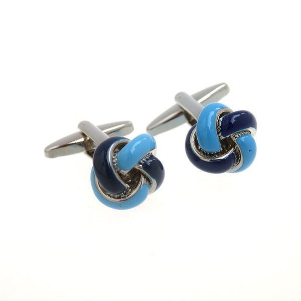 Laser Laser Chinese Knot Enamel Dropping Glue Cufflinks