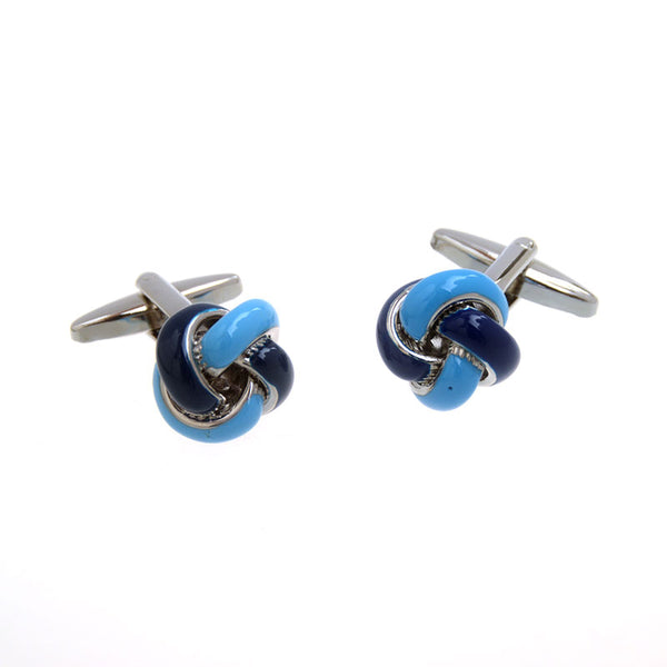 Laser Laser Chinese Knot Enamel Dropping Glue Cufflinks