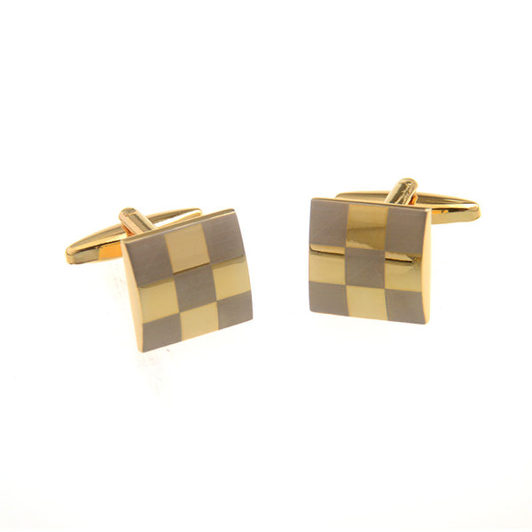 Plain Colour Metal Cufflinks