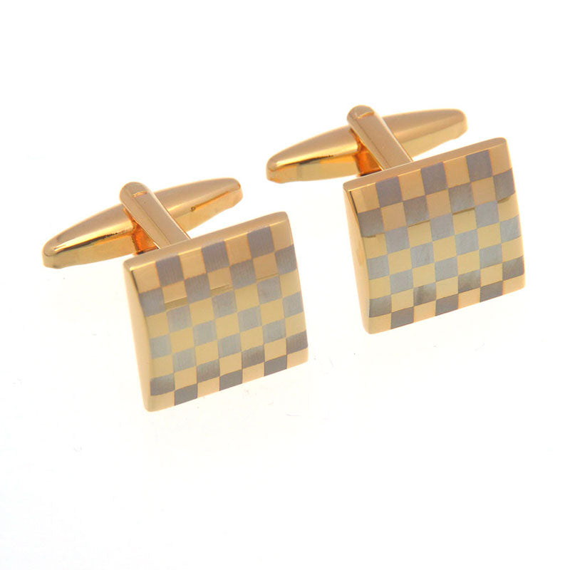 Plain Colour Metal Cufflinks