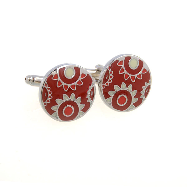 Enamel Dropping Glue Cufflinks