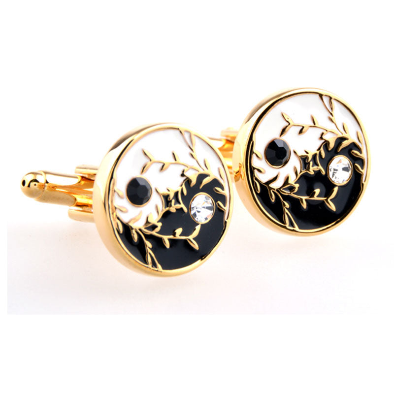 Enamel Dropping Glue Cufflinks