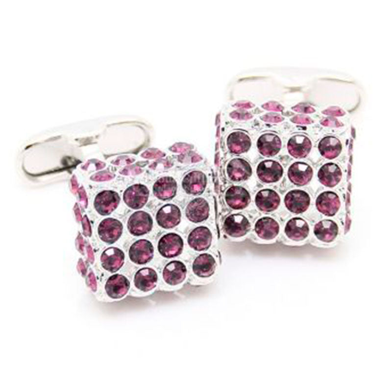 Crystal Zircon Cufflinks