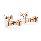 National Flag Music Enamel Dropping Glue Cufflinks