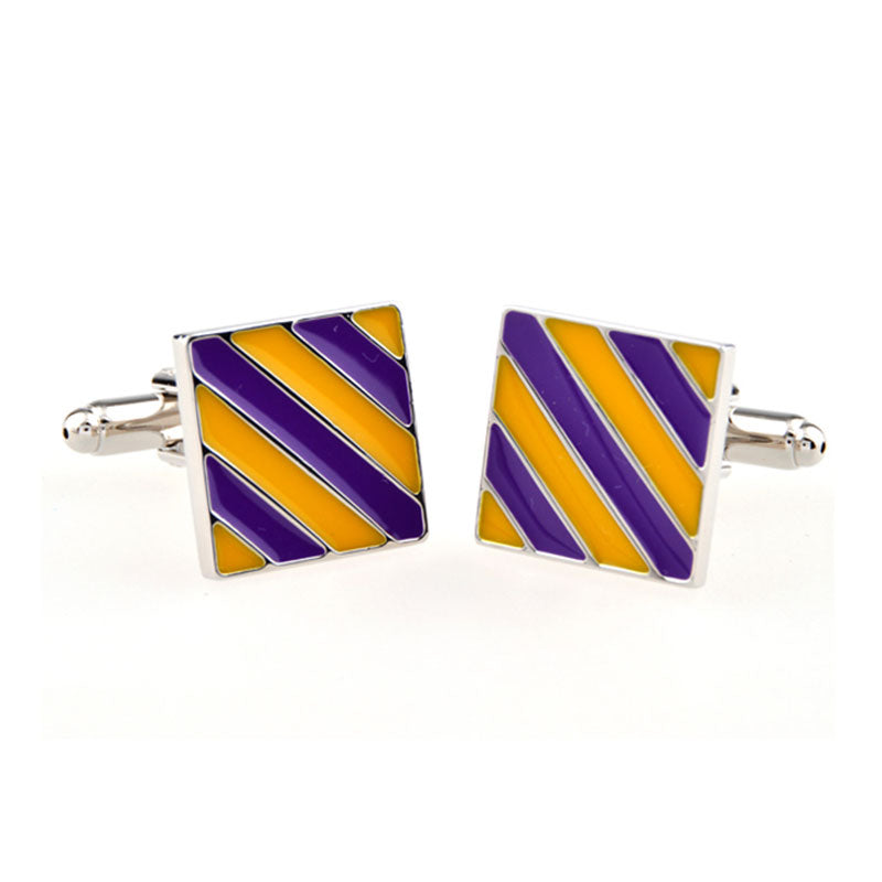 Enamel Dropping Glue Cufflinks