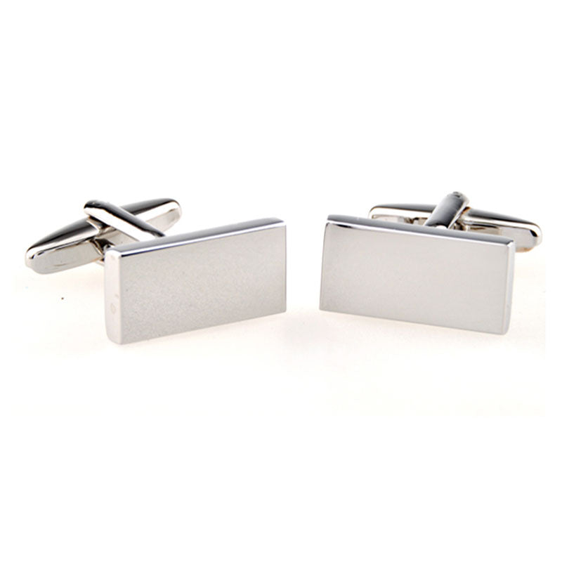 Plain Colour Metal Cufflinks