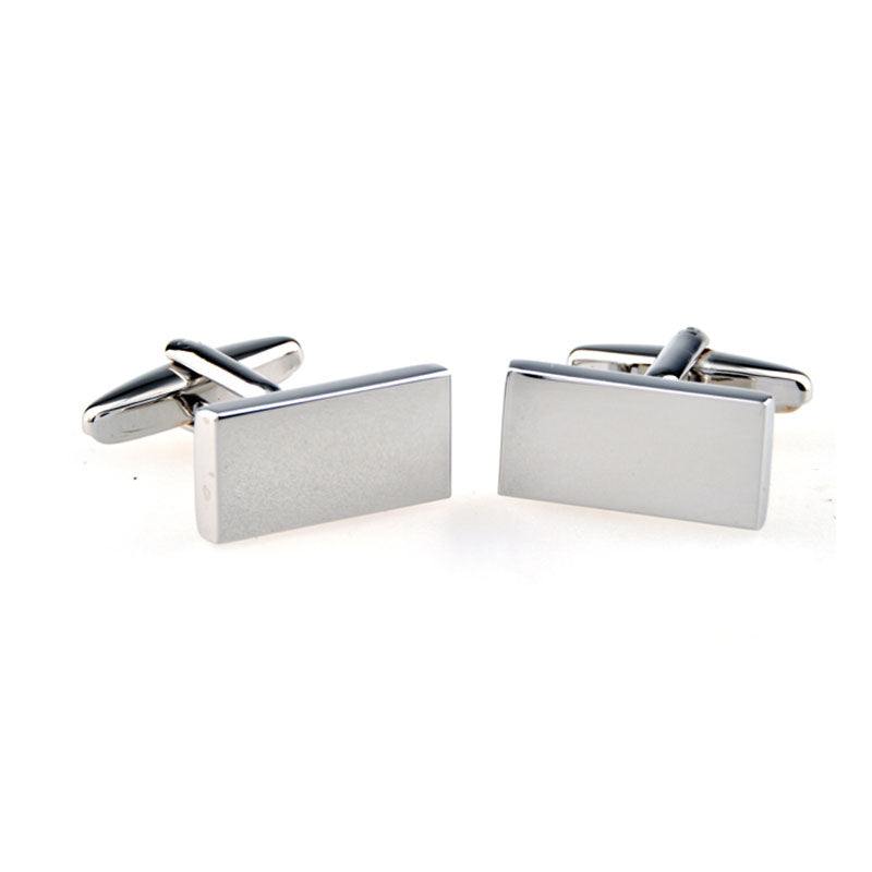 Plain Colour Metal Cufflinks