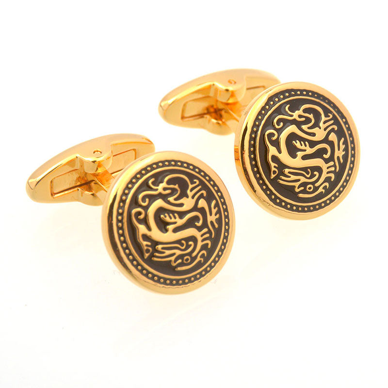 Enamel Dropping Glue Cufflinks